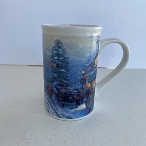 Thomas Kinkade Christmas Mug Christmas at the Courthouse